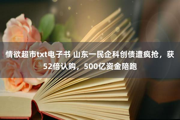 情欲超市txt电子书 山东一民企科创债遭疯抢，获52倍认购，500亿资金陪跑