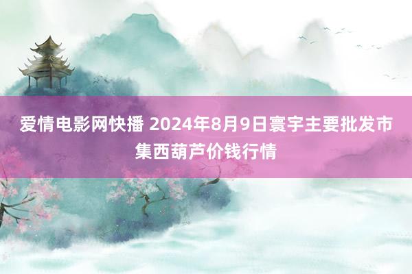 爱情电影网快播 2024年8月9日寰宇主要批发市集西葫芦价钱行情